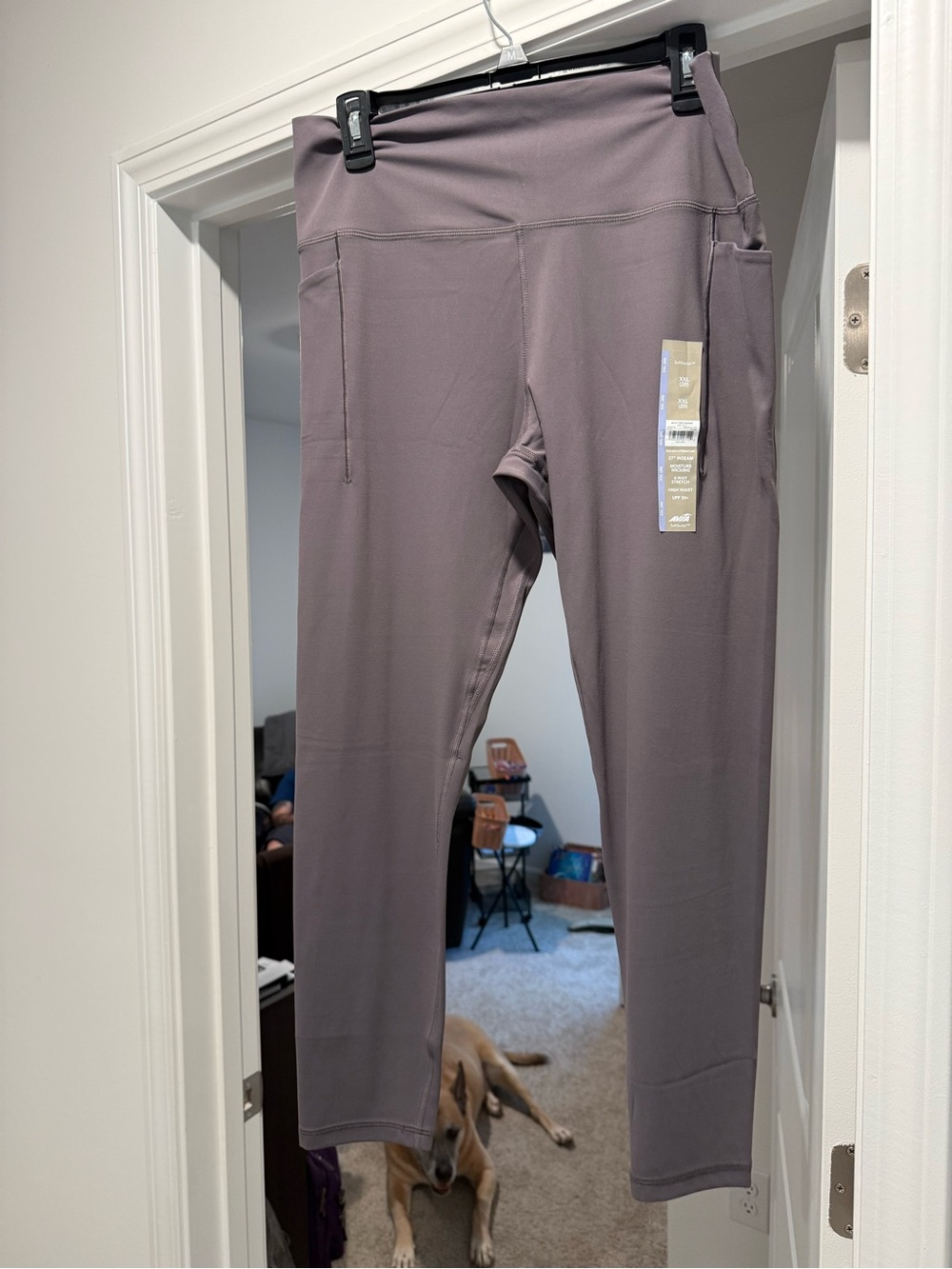 Avia Women's Pocket Leggings in Dusty Mauve